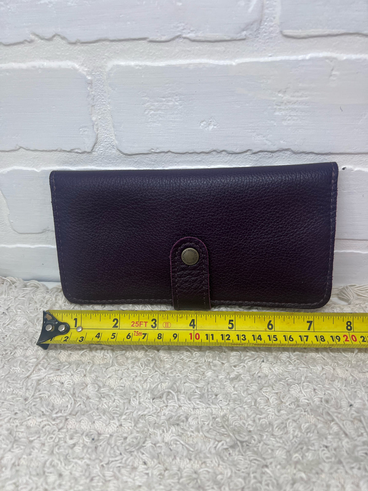 Portland Leather Burgundy Plum Wallet