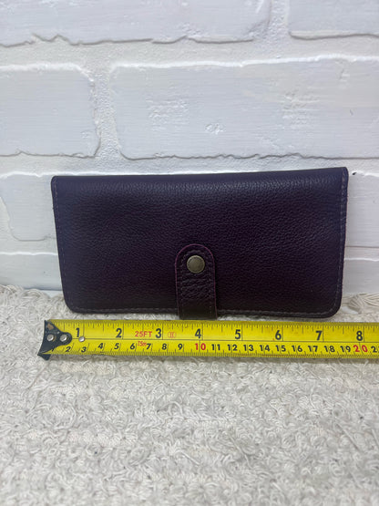 Portland Leather Burgundy Plum Wallet