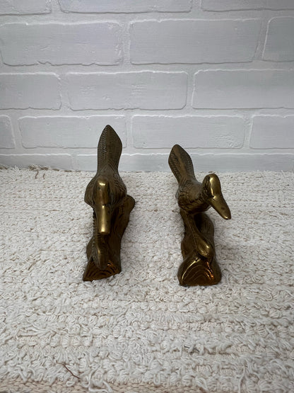 Pair of Vintage Brass Road Runners
