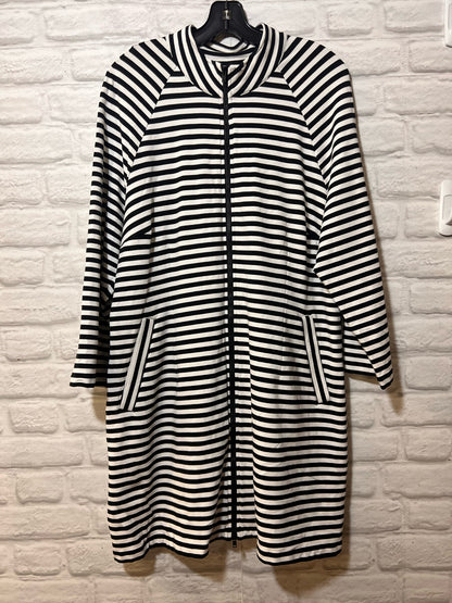 Size XL CAbi Striped Longline Cardigan