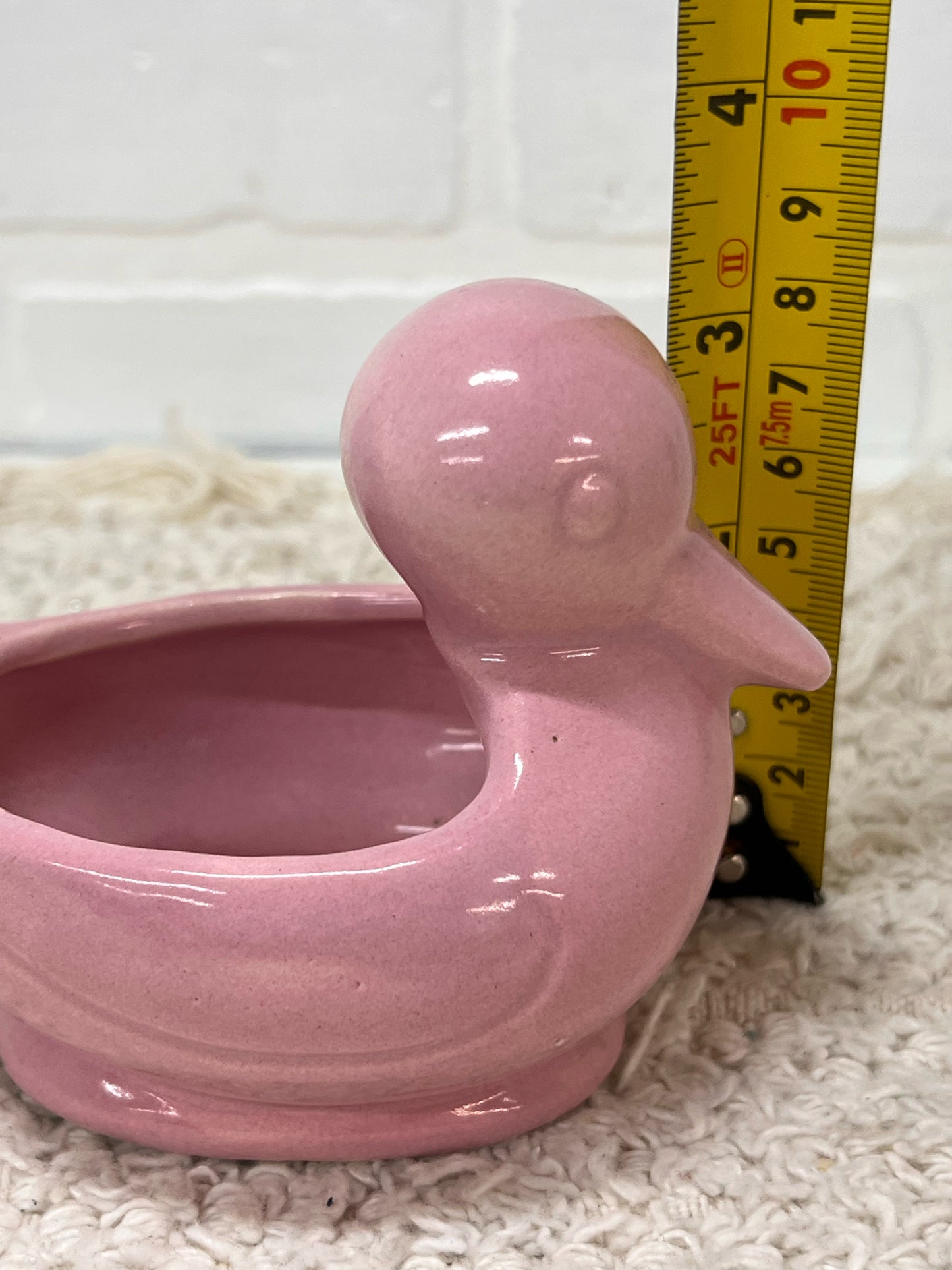 Red Wing Pottery Planter- Small Pink Duck