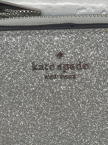 Kate Spade Silver Glitter Leather Coin Purse/Wallet
