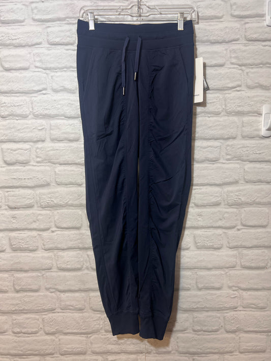 Lululemon Size 4 Navy Striped  NWT Joggers