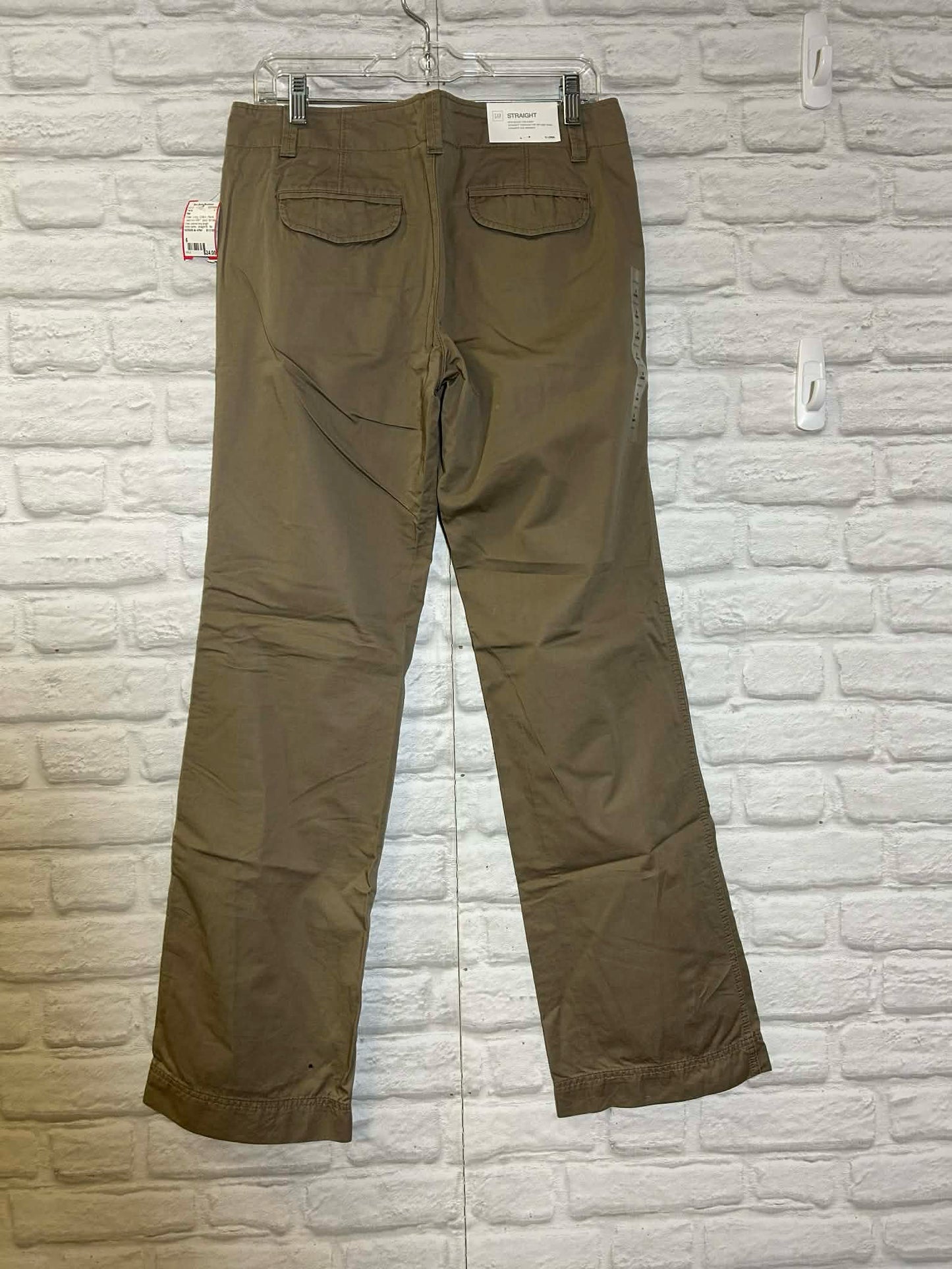Gap Size 6 Long NWT Khaki Cotton Pants