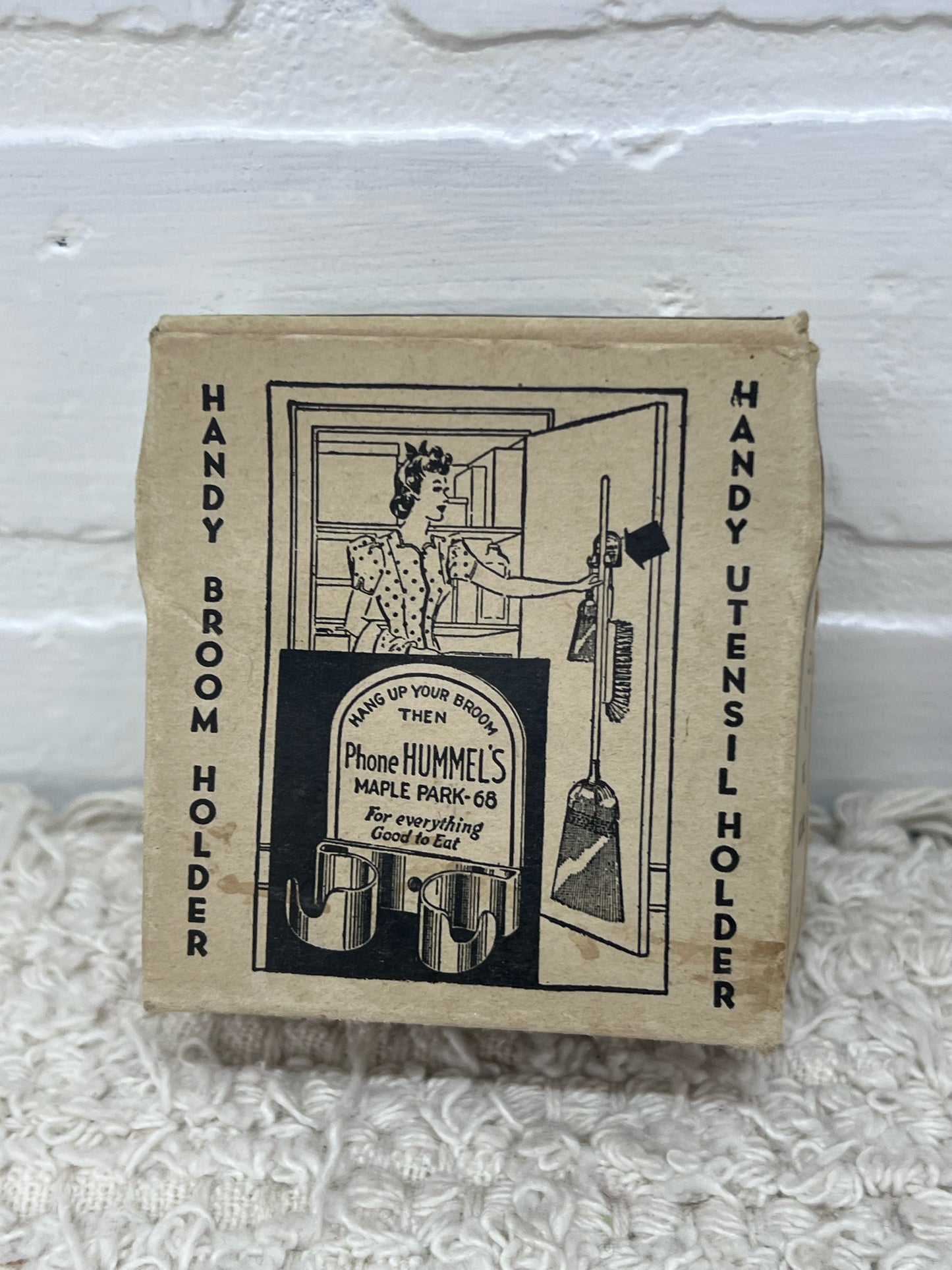 Vintage Advertising Minneapolis Moline Broom Holder New in Box