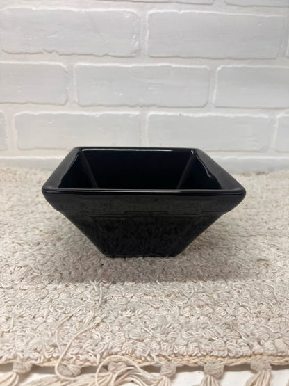 Longaberger Vintage Basket Shaped Black Planter