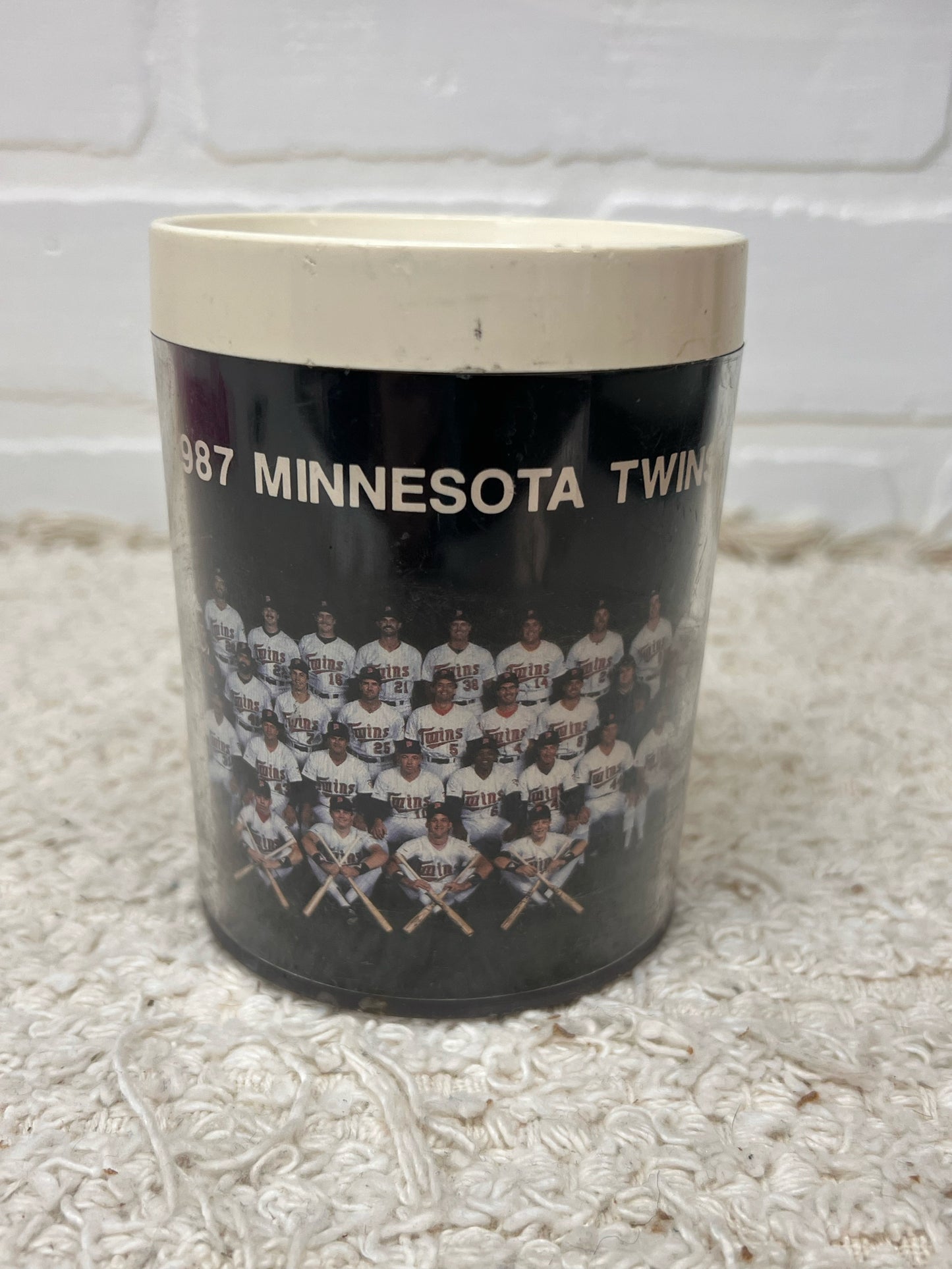 1987 MN Twins Thermo-Serv Plastic Mug