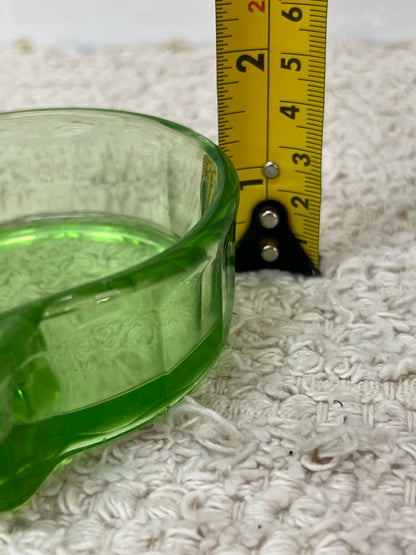 Vintage Uranium Glass Ashtray