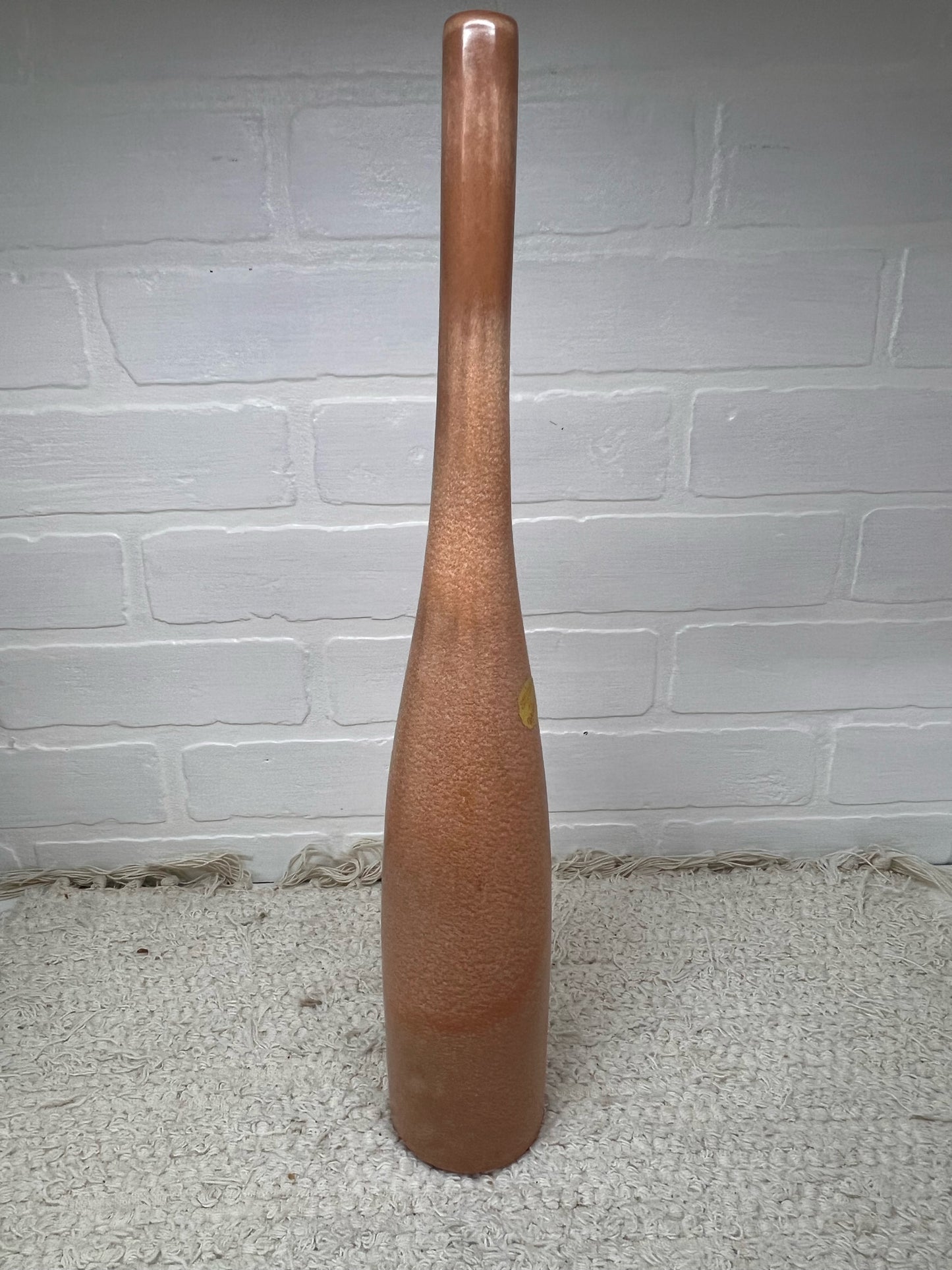Frankoma MCM Wine Bottle Vase 17" Tall