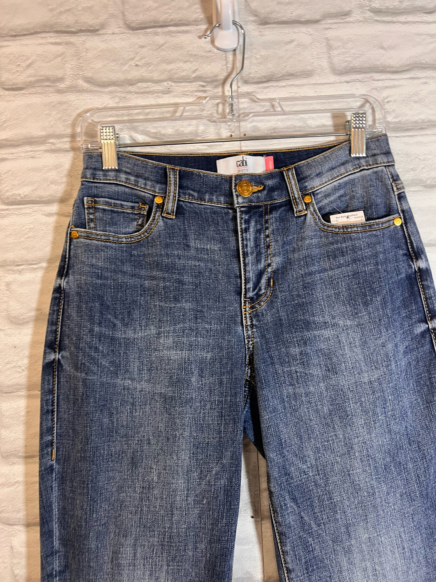 CAbi Size 2 Mid-Rise SoHo Cropped Length Jeans
