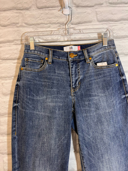 CAbi Size 2 Mid-Rise SoHo Cropped Length Jeans