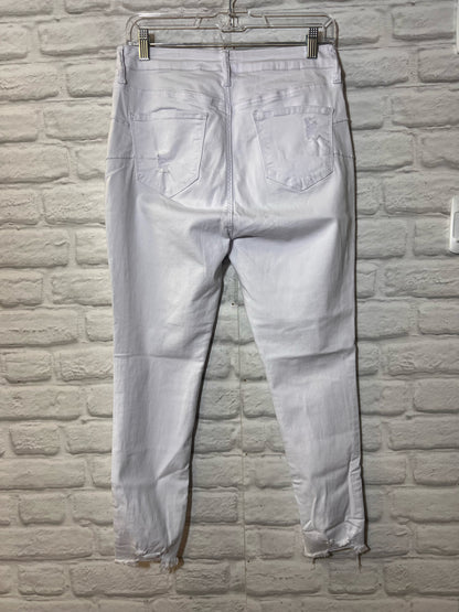 White Distressed S.O.N.G. Skinny Jeans