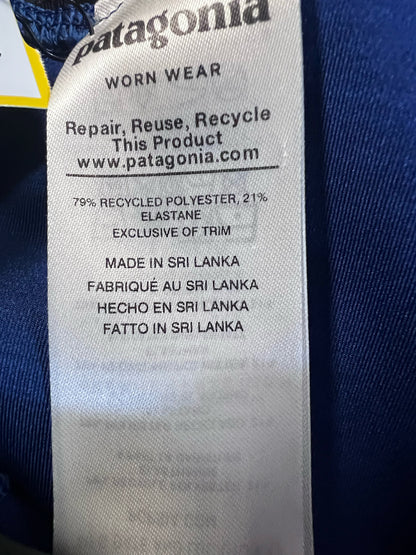 Patagonia Size M 'Endless Run' Tights/Leggings in Black & Blue