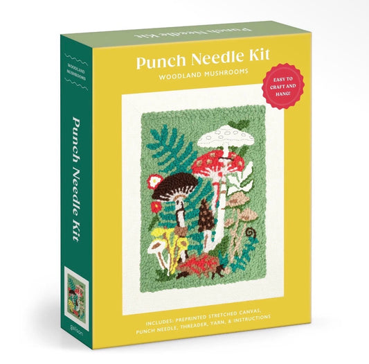 Woodland Mushrooms Punch Needle Kit