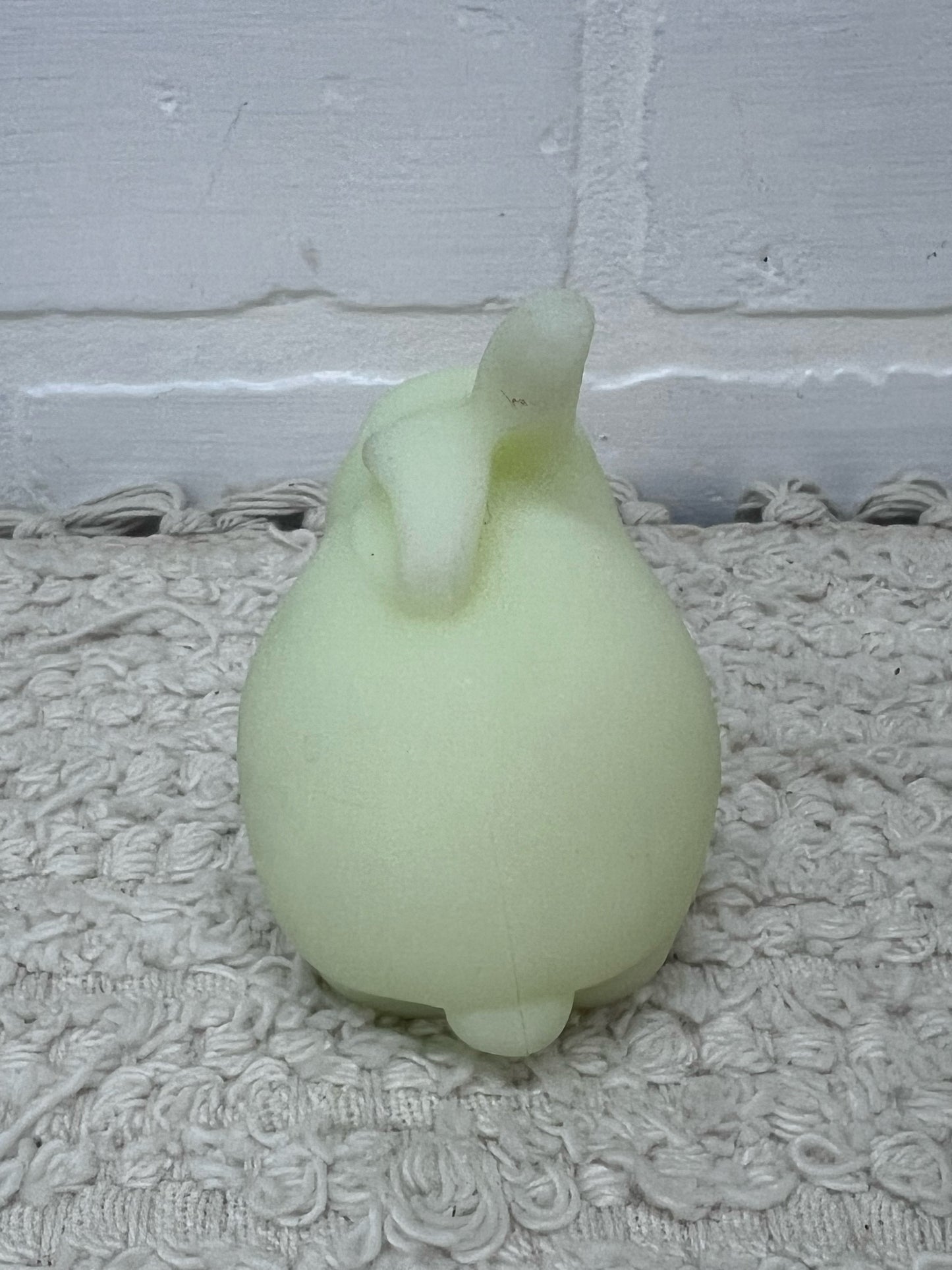 Fenton Custard Glass Bunny Figurine