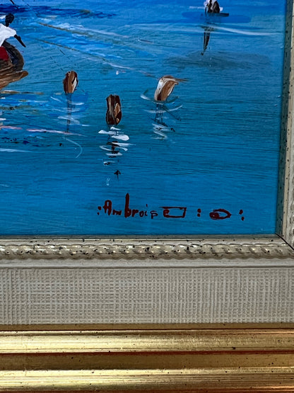 Beach Seascape Oil Painting