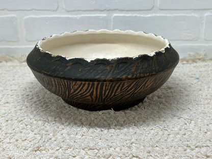 McCoy pottery shallow bulb dish 1960s