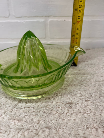 Vintage Uranium Glass Juice Reamer