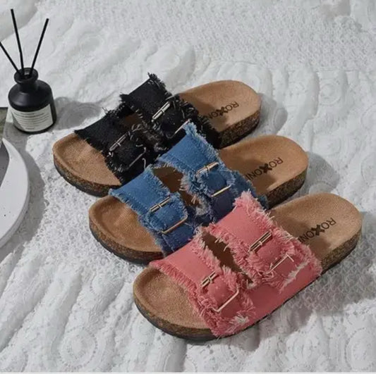 Roxoni Double Strap Adjustable Sandals