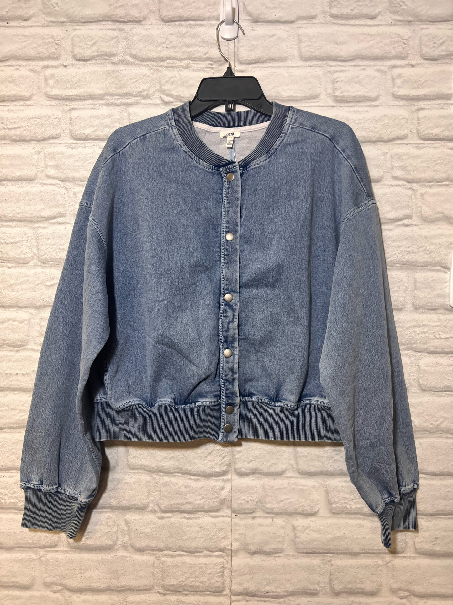 Size M Aerie Denim Look Snap Front NWT Jacket