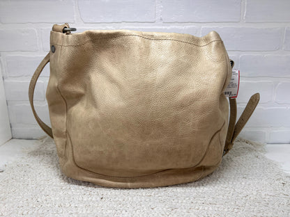 Frye Melissa Hobo Bag in Light Tan Distressed Italian Leather