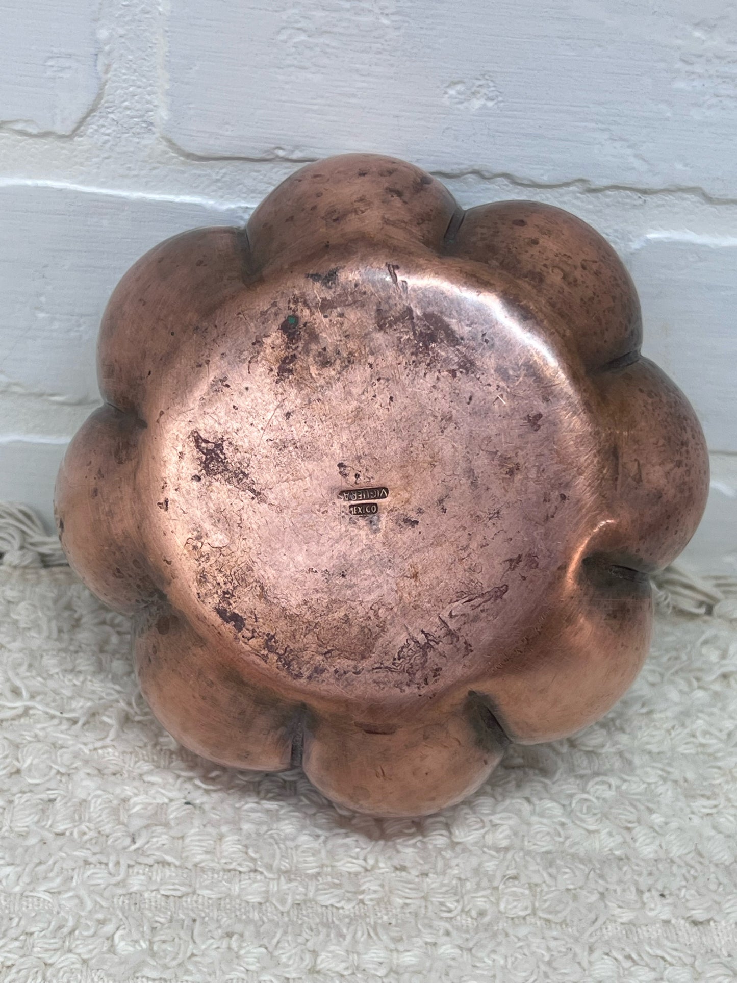 Vintage Mid-Century Hand Hammered Copper Bowl - Mexio