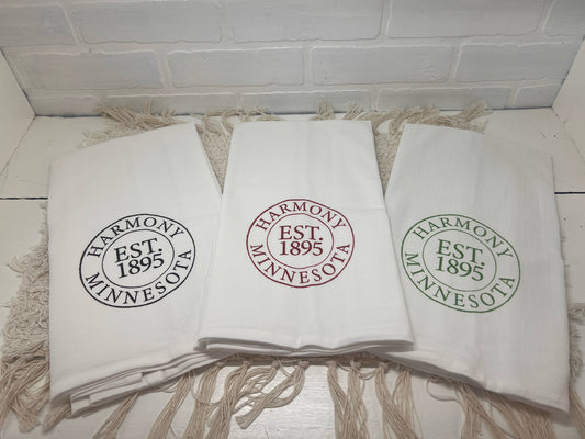 Harmony, MN Flour Sack Towel