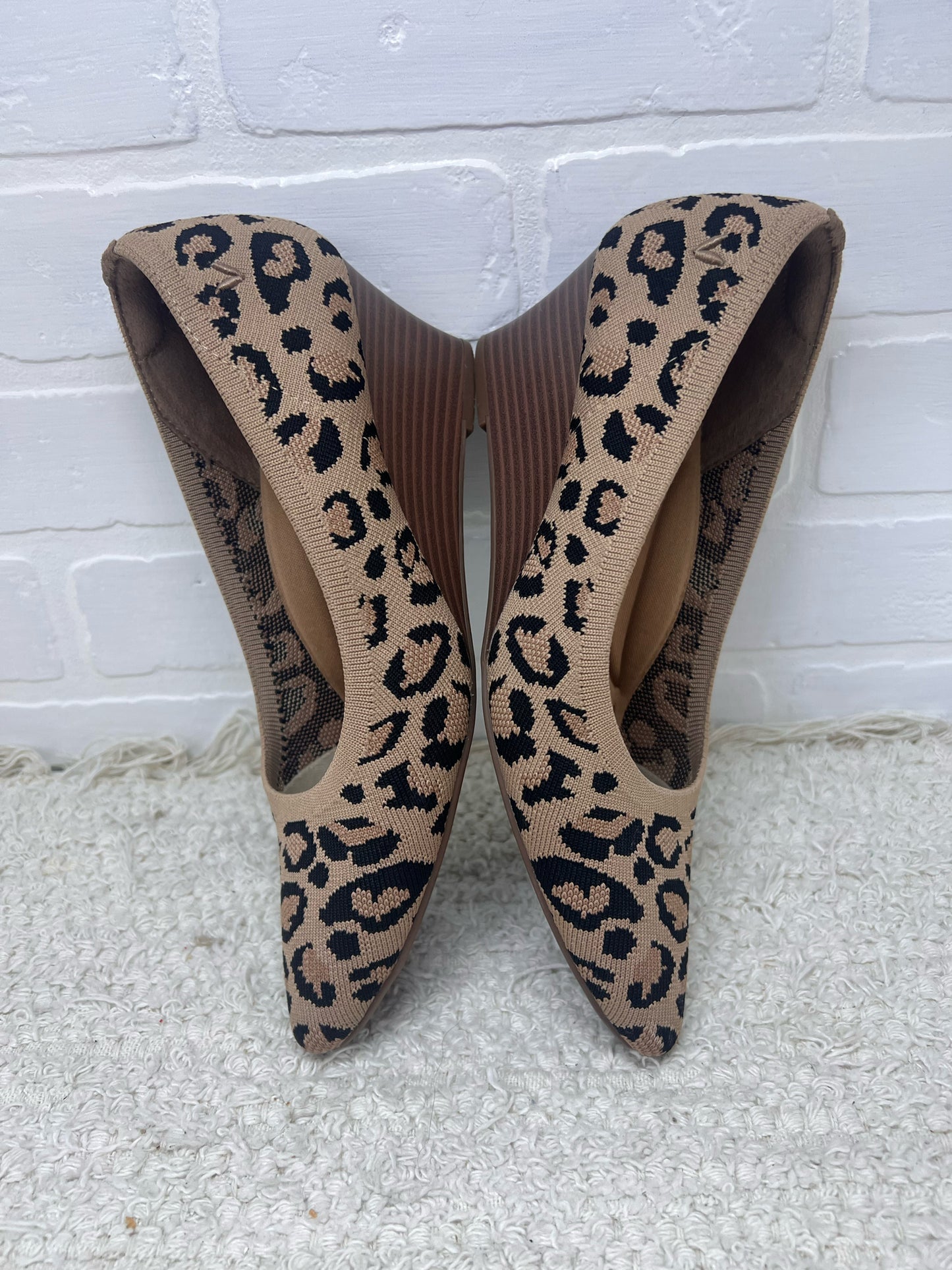Shoe Size 39 Vivaia Leopard Print Wedges