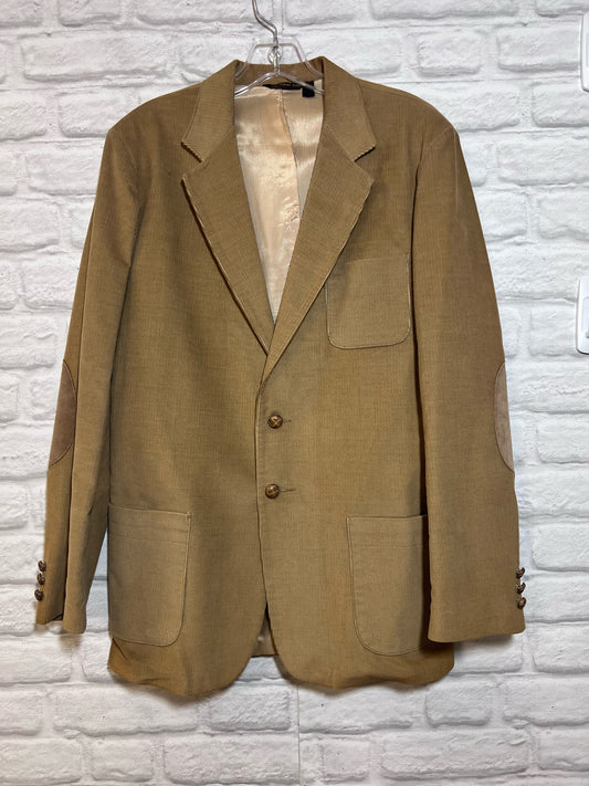 Farah Brand Men's Corduroy Blazer w/ Suede Elbow Patches Circa 1980s