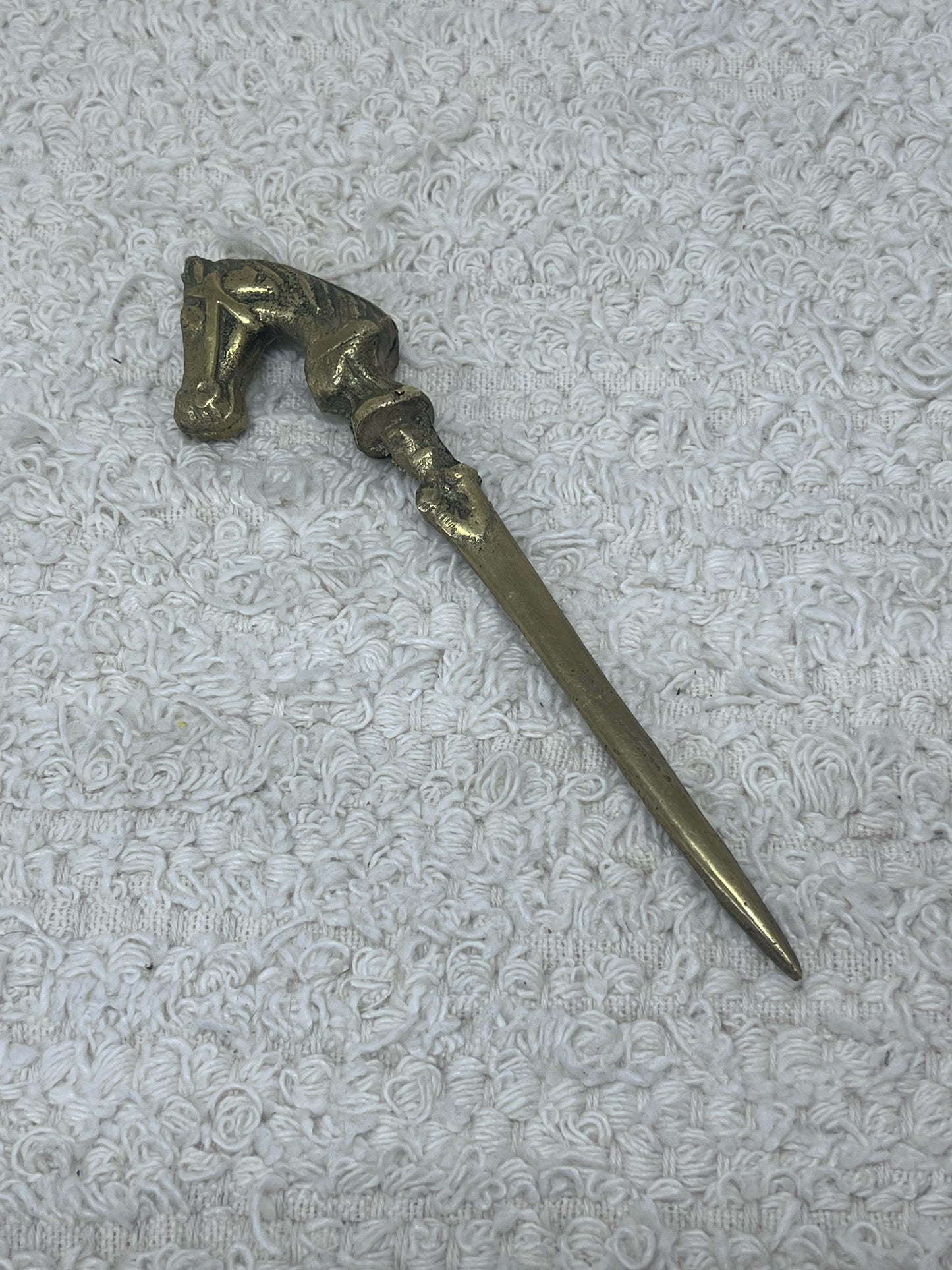 Vintage Brass Horse Head letter opener