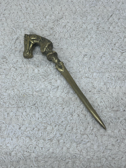 Vintage Brass Horse Head letter opener
