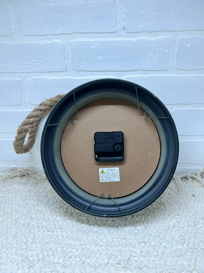 Sage green wall clock