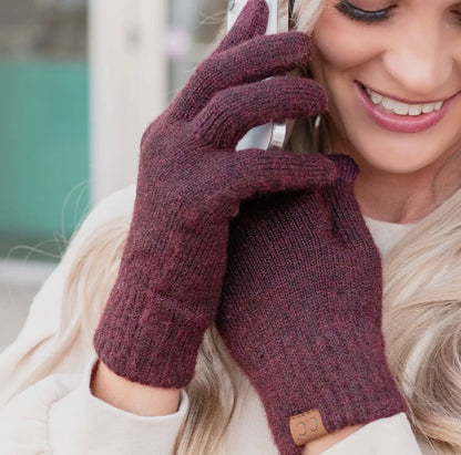 CC Recycled Yarn Touchscreen Gloves – Heather Colors Unisex