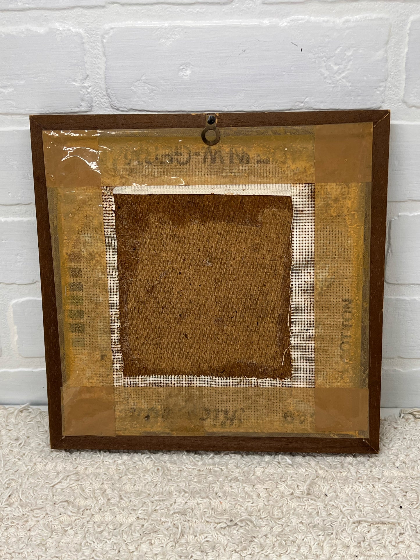 Vintage Needlepoint Farm Scene