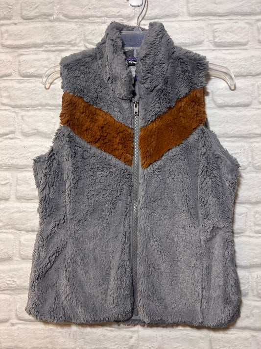 Size M Patagonia Gray & Brown Los Gatos Fleece Vest