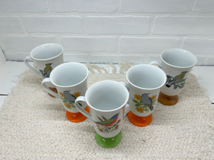 1960's Fred Roberts pedestal mug set (5 piece)