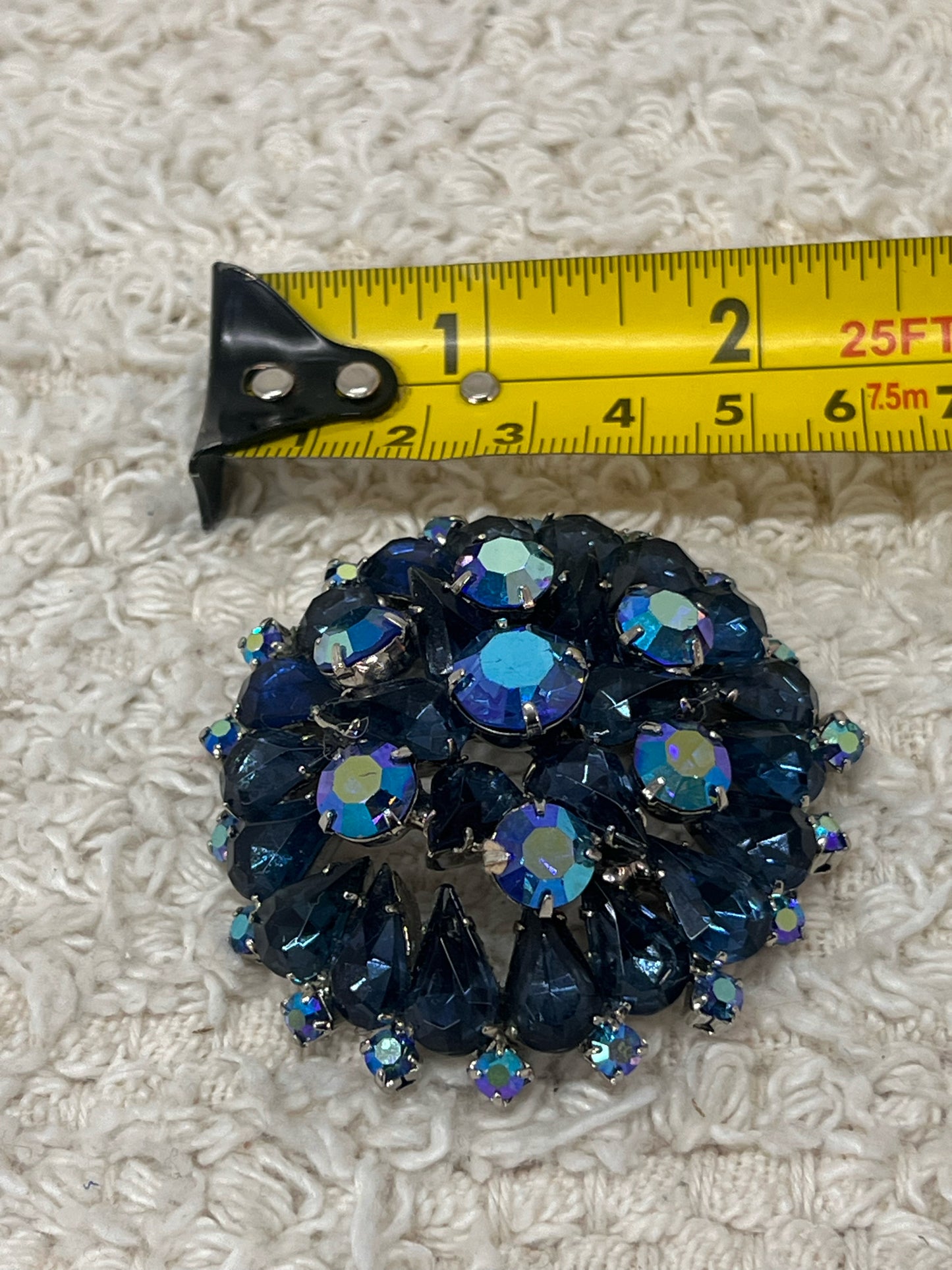 Vintage rhinestone and AB pin