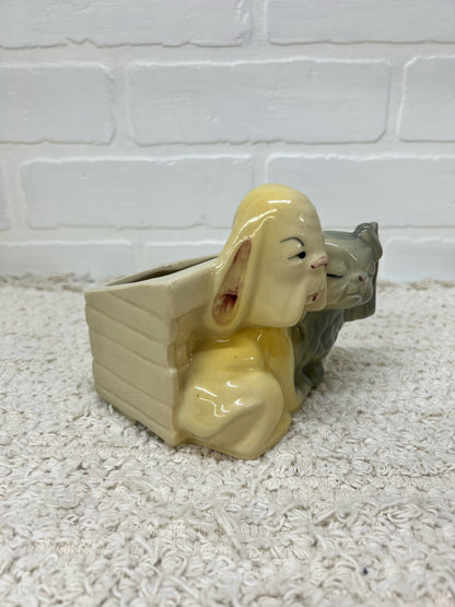 Vintage dog planter