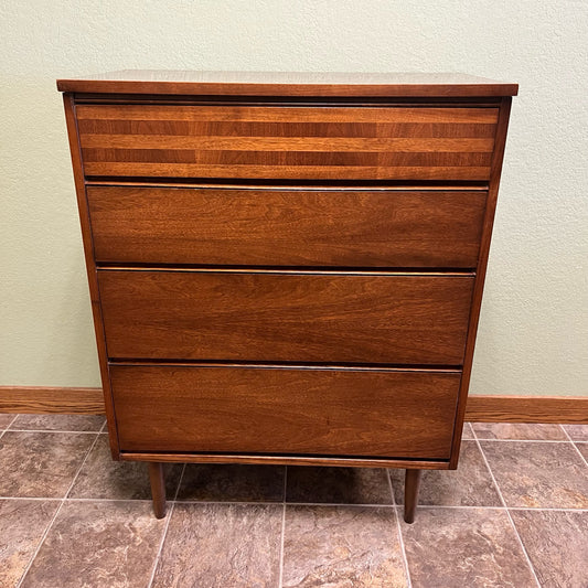 MCM Tall Dark Wood Dresser