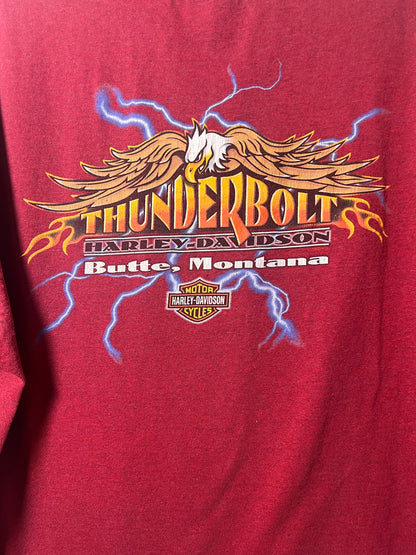 Harley-Davidson Size X-Large Red T-Shirt - Men's