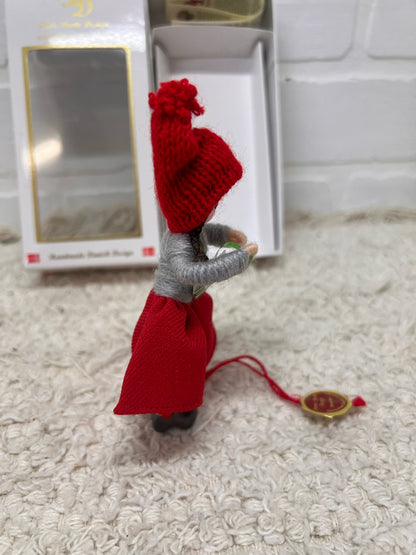 Anne Beate Danish Pixie (Nisse) Girl with Heart – Handmade Scandinavian Decor, New in Box