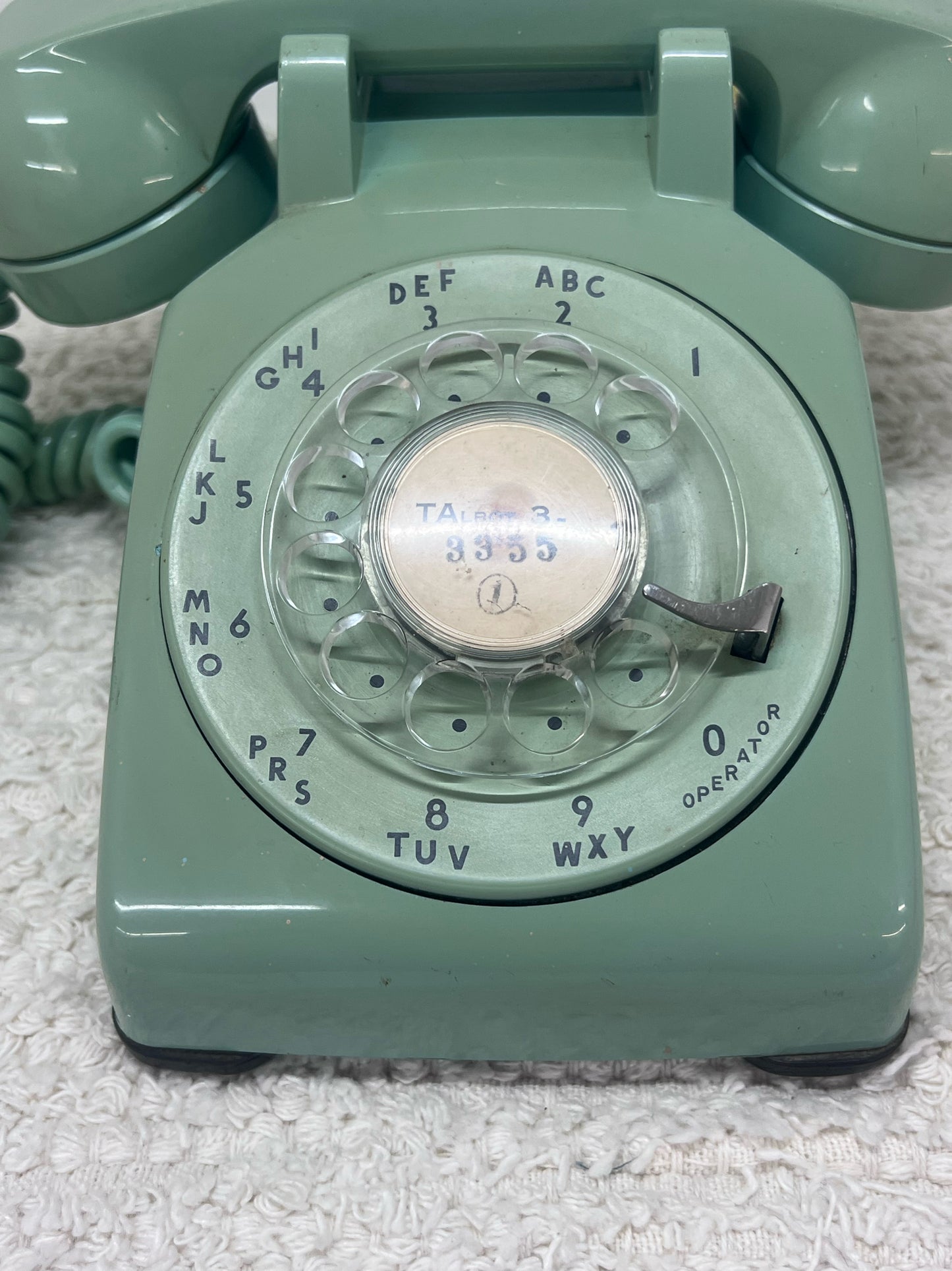 Kellogg Mint Green Rotary Telephone 1960's