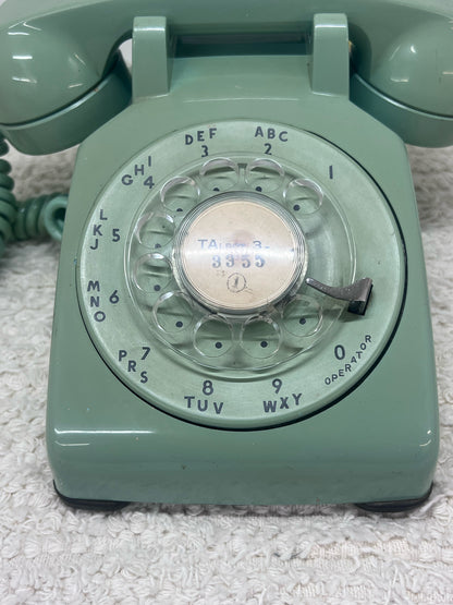 Kellogg Mint Green Rotary Telephone 1960's