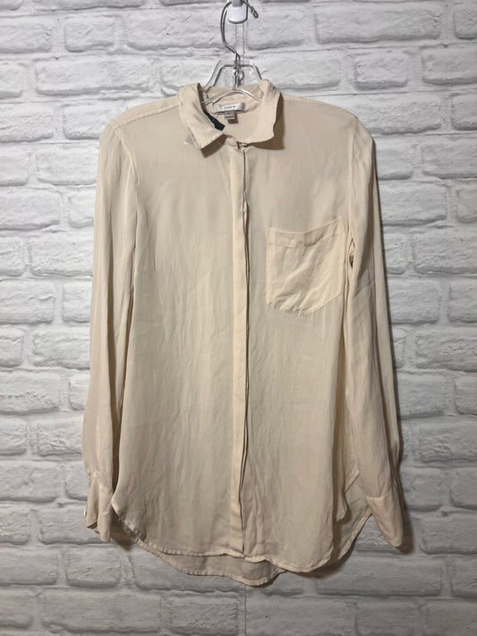Size 6 J. Crew Ivory Silk Shirt