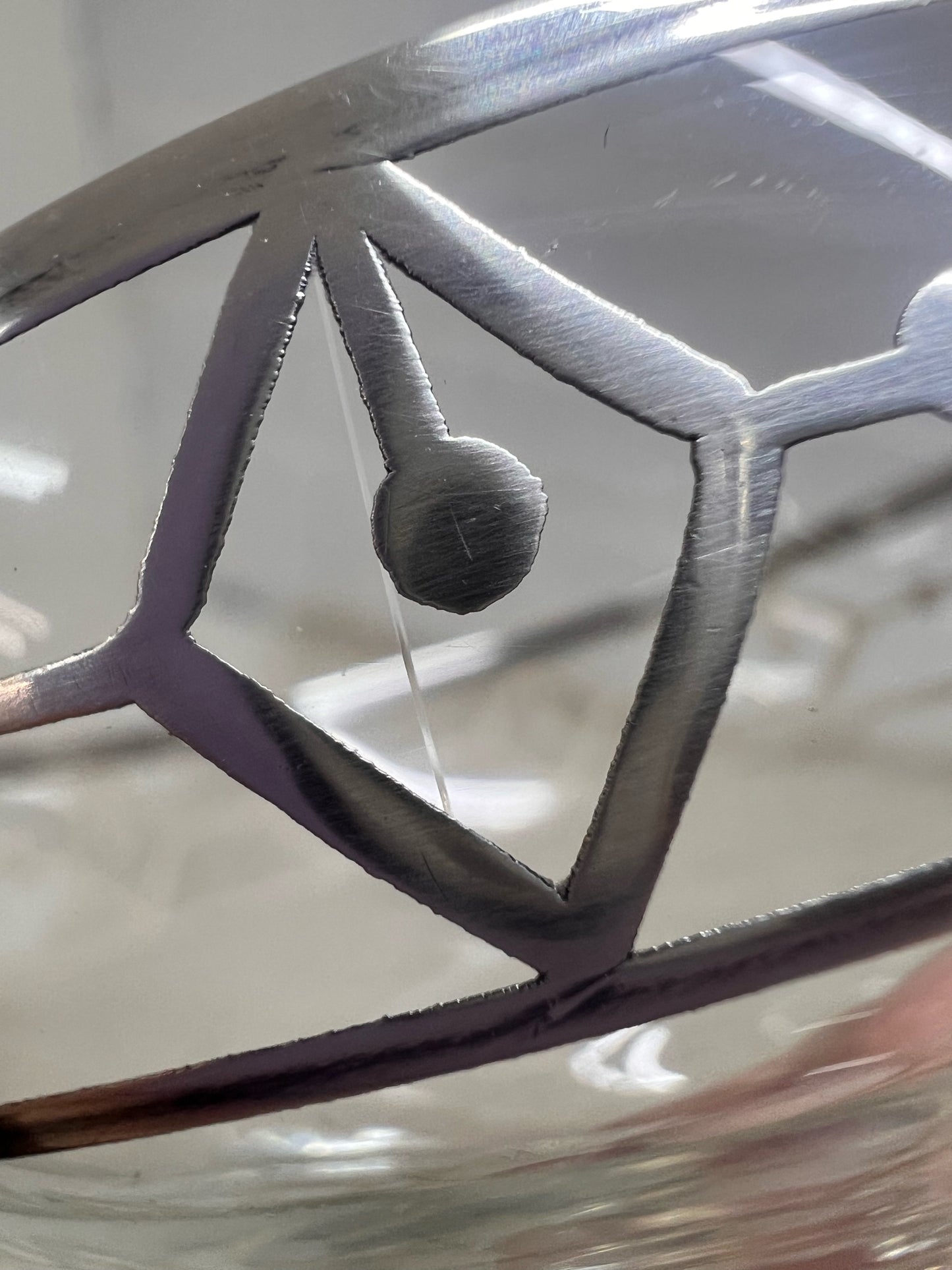 Vintage Art Deco Silver Overlay Sherbet Coupe Glasses Set of 4