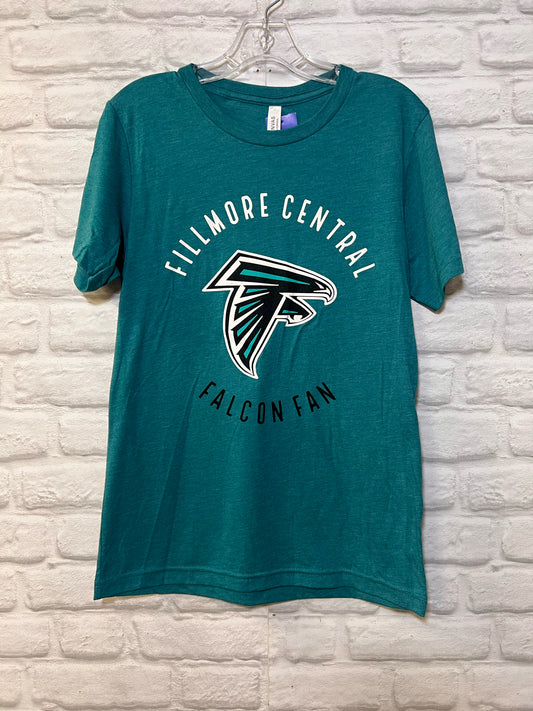 Fillmore Central Teal Falcon Fan T-Shirt