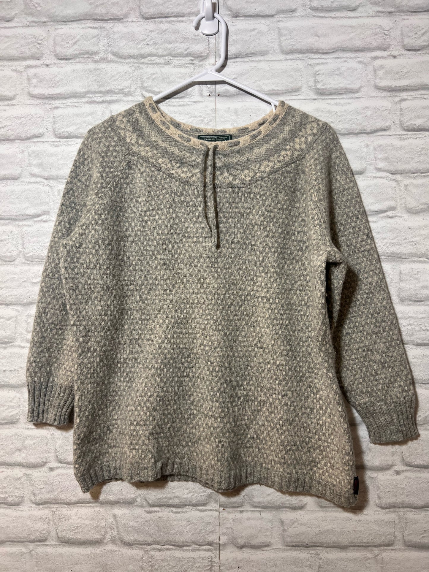 Size XL Woolrich Lambwool Fair Isle Knit Sweater