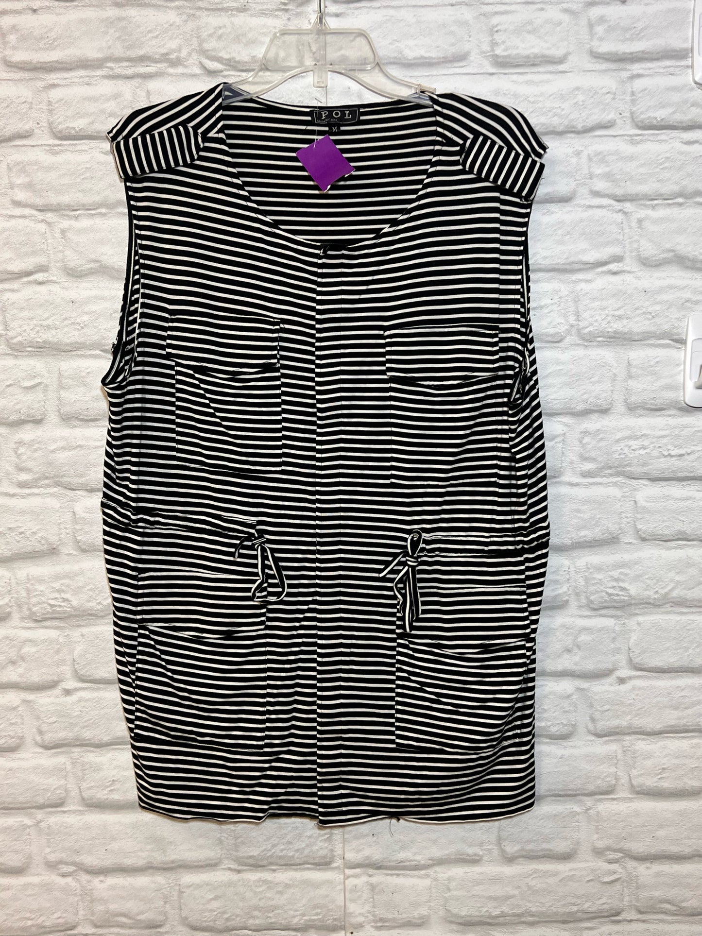 Size M POLStriped Tunic Length Top