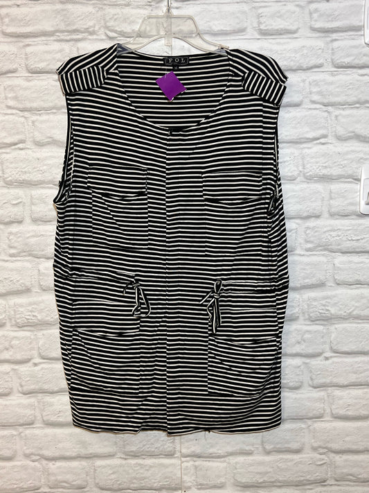 Size M POLStriped Tunic Length Top