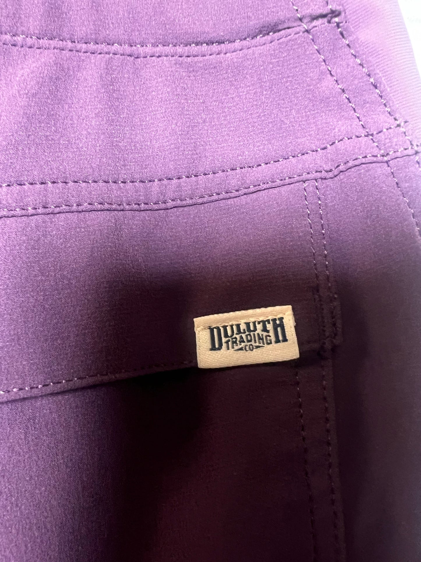 Duluth Trading Co. Size 6 Flexipedition Pants Eggplant Purple
